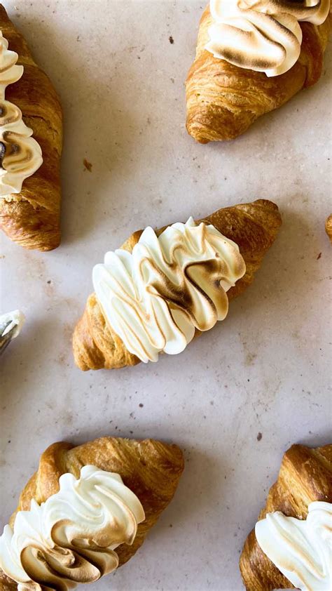 Easy Lemon Meringue Croissants | Baking It Beautiful