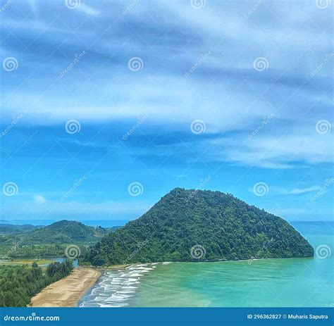 Mountain Views At Lamno Beach Aceh Jaya Indonesia Stock Image Image