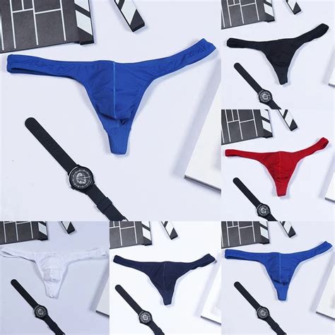 HERREN G STRING SLIPS Sexy Tanga Bikini Unterwäsche T Rückenbeutel Höschen Desso EUR