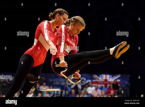 Austria Compete In The Womens Elite Artistic Cycling Pair