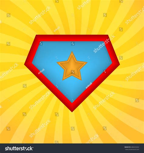 Superhero Logo Background Vector Vector De Stock Libre De Regalías 486633262 Shutterstock