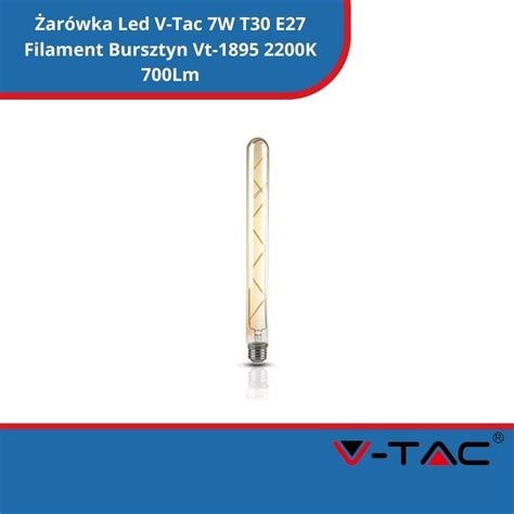 Ar Wka Led V Tac W T E Filament Bursztyn Vt K Lm