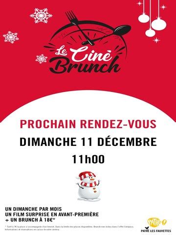 Cin Brunch Du Dimanche D Cembre Film And Sessions