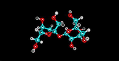 Sacarosa Estructura Molecular Aislado En Negro Foto de stock y más banco de imágenes de Azúcar ...