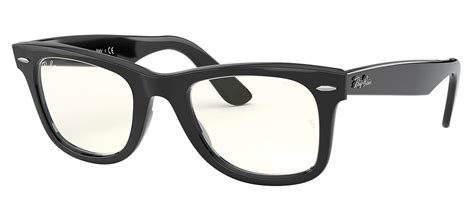 Ray Ban Rb2140 Original Wayfarer Sunglasses Black Evolve Clear To Grey Photochromic