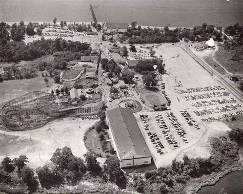 Early Aerial View Of Crescent Park East Providence Ri Rhode