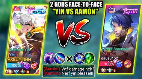 Yin Vs Malaysia No Aamon In Ranked Yin Best Full Damage Build To