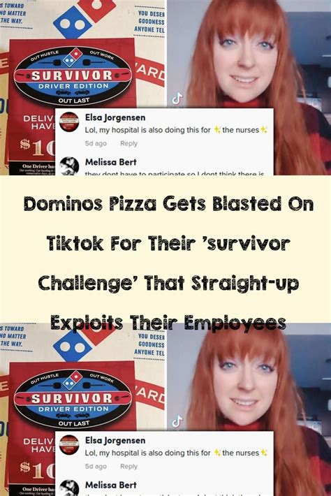 Dominos Pizza Gets Blasted On Tiktok For Their Survivor Challenge That