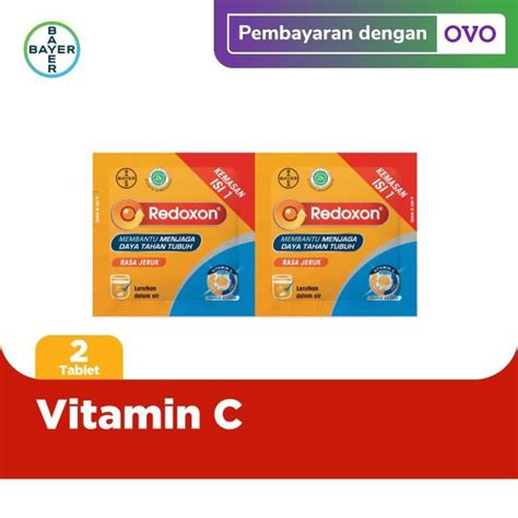 Jual Redoxon Vitamin C Zinc Rasa Jeruk Sachet Shopee Indonesia