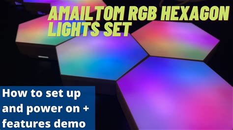 Modular Rgb Gaming Hexagon Light Panels 7 Pack How To Set These Up