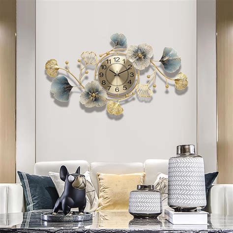 FXBFAG Horloge Murale silencieuse décorative 3D Moderne Anti Tache en