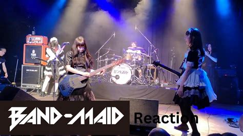 Band Maid Clang Live Reaction World Domination Album Youtube