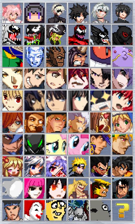 Create A Mugen Chars Tier List TierMaker