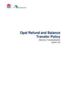 Opal Refund And Balance Transfer Policy Transportnsw Info Opal