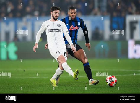 Escalações De Atalanta X Sk Sturm Graz - Bergamo, Italy. 21 January 2025. Otar Kiteishvili of SK Sturm Graz ...