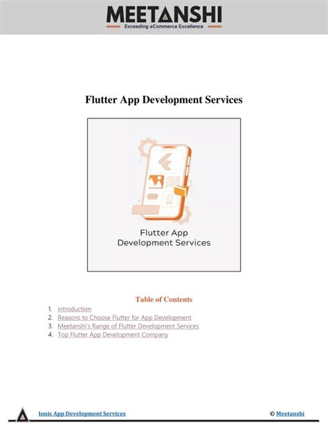 Ppt Flutter App Development Services Powerpoint Presentation Free