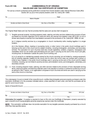 2016 2025 Form VA DoT ST 13A Fill Online Printable Fillable Blank