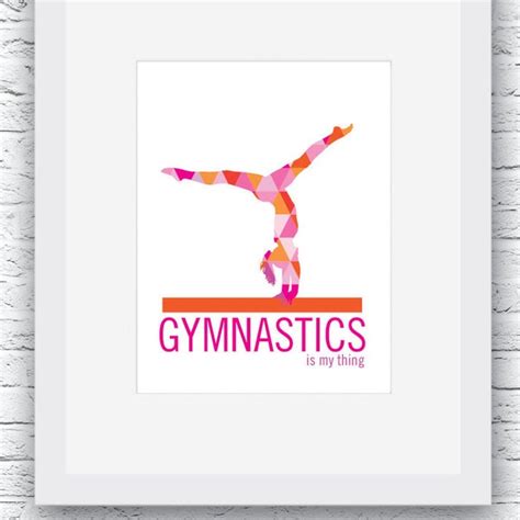 Gymnastics Wall Art Etsy