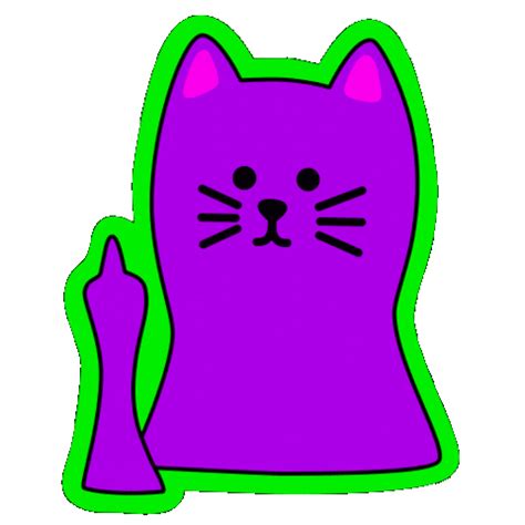 Cat Fuck You Stickers Find Share On GIPHY