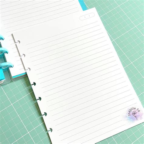 Refil Pautado Personalizado Para Caderno De Disco A5 Elo7