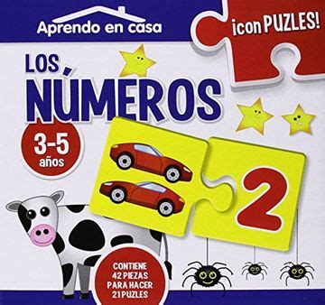 Libro Aprendo en Casa los Números Puzles Educativos 3 5 Años De