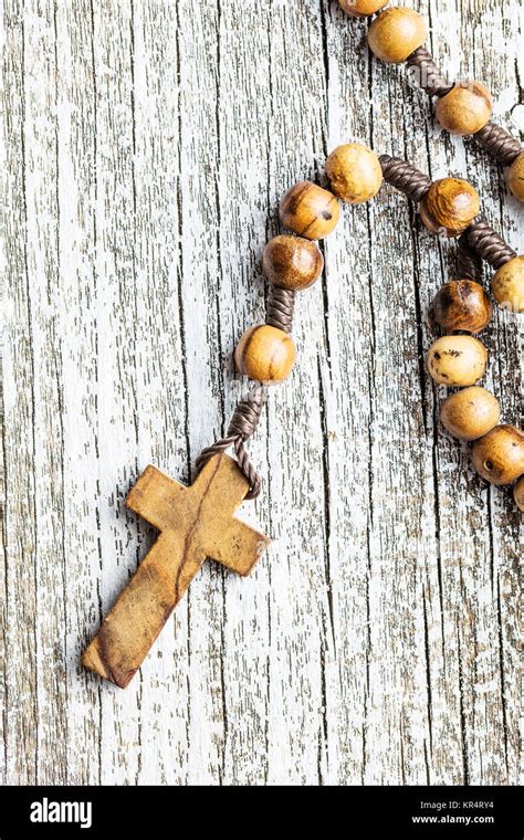 wooden rosary beads Stock Photo - Alamy