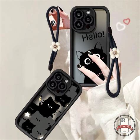 Jual Casing Tpu Lembut Kartun Kucing Hitam Lucu Untuk Infinix Hot I I Play I