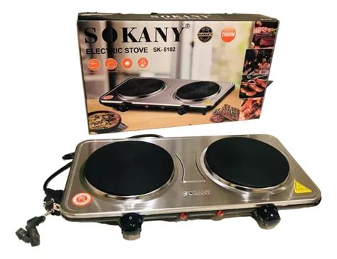 Cocina Encimera Portátil 2 Platos Eléctrica Sokany Sk 5102 Cuotas sin