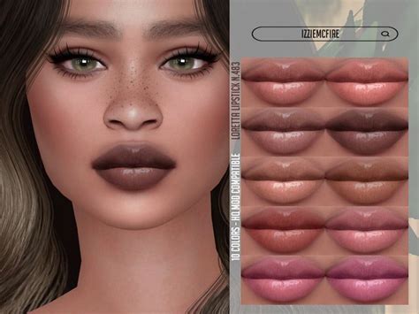 Izziemcfire S Imf Loretta Lipstick N Sims Cc Makeup Sims Cc