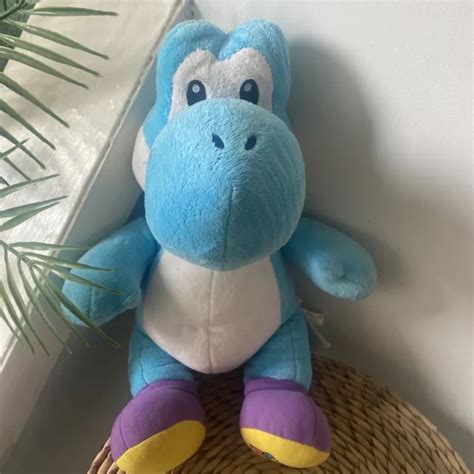 Nintendo Blue Yoshi Bab Super Mario Bros Build A Bear Plush