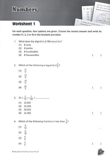 Psle Maths Revision Pack Numbers Algebra Openschoolbag