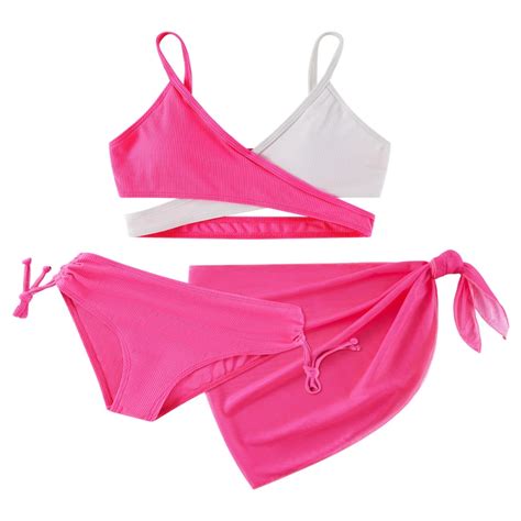 Gyratedream Girls Piece Swimsuits Print Top And Shorts Bikini Set Bathing Suit With Swimsuits