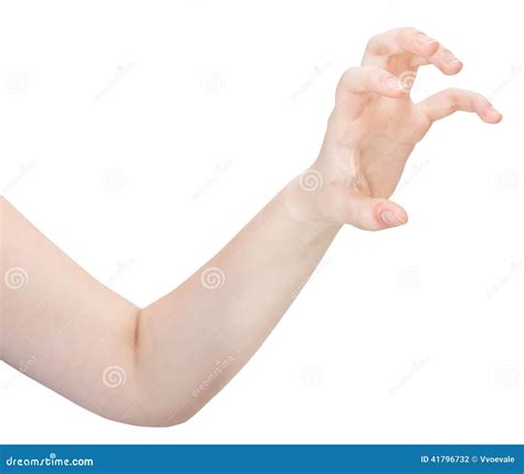 Side View Of Claws Palm Hand Gesture Stock Photo Image Of Person