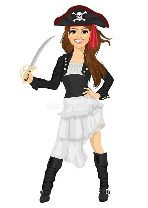 Woman Pirate Stock Illustrations 3618 Woman Pirate Stock