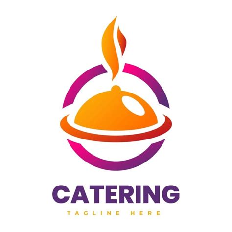 Free Modern Gradient Tasty Catering Logo template