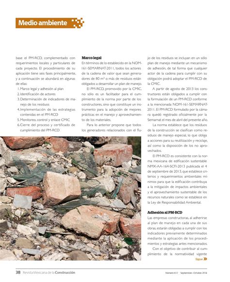 Revista Mexicana de la Construcción RMC 612 septiembre octubre 2014 by