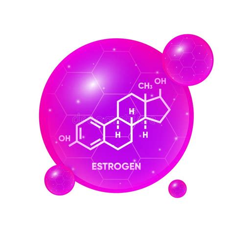 Symbol Of Estrogen Skeletal Formula Logo Molecular Chemical Formula Of Sex Hormone Female Sex