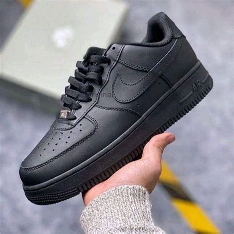 Nike Air Force 1 Triple Black Nike Fashion Shoes Nike Shoes Men