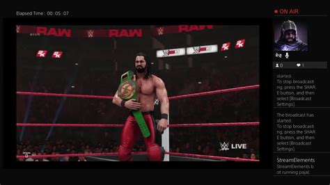 WWE 2K19 Seth Rollins Vs Bobby Roode 24 7 Championship RAW YouTube