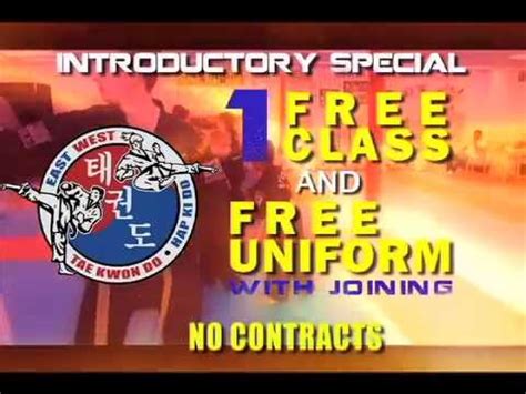 Introductory Special Free Class And Uniform From East West Martial