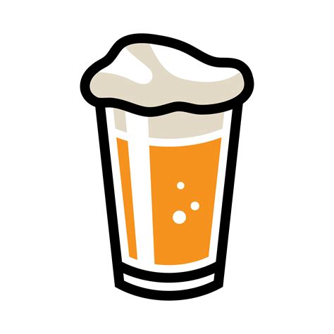 Beer Pint Glass Vector