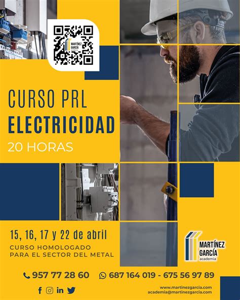 Curso Prl De Electricidad Centro Formaci N Mart Nez Garc A