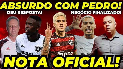 Absurdo Pedro Saiu Do Controle Nota Oficial Flamengo Finaliza