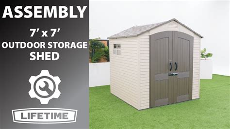 Lifetime X Outdoor Storage Shed Lifetime Assembly Video Youtube