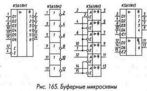 Микросхемы серии К176, К561, К564