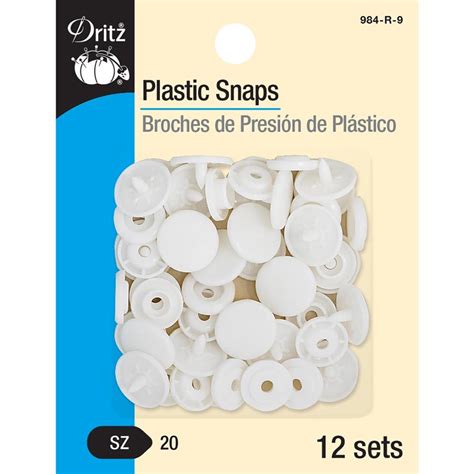 Boutons Pression En Plastique Blanc Rond De Dritz Autres S Lections