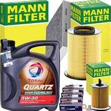 MANN FILTER INSPEKTIONSPAKET TOTAL 5W 30 MOTORÖL passend für FORD C MAX