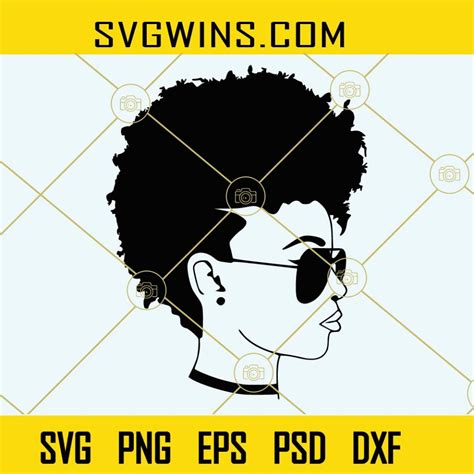 Afro Woman Natural Hair Svg Black Woman Svg Melanin Svg Black Svg