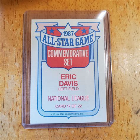 Topps All Star Game Commemorative Set Eric Davis