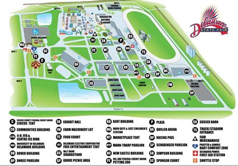 Delaware State Fair Fairgrounds Layout Sussex Barn Map Delaware State